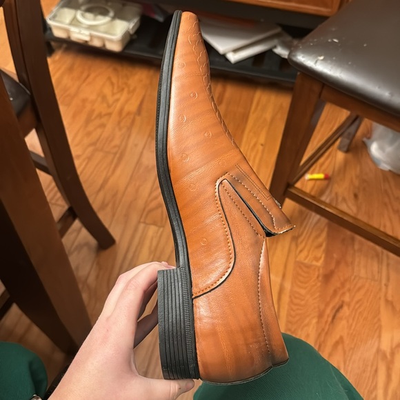 Men’s Dress shoes, light brown, size 12 - Picture 5 of 8